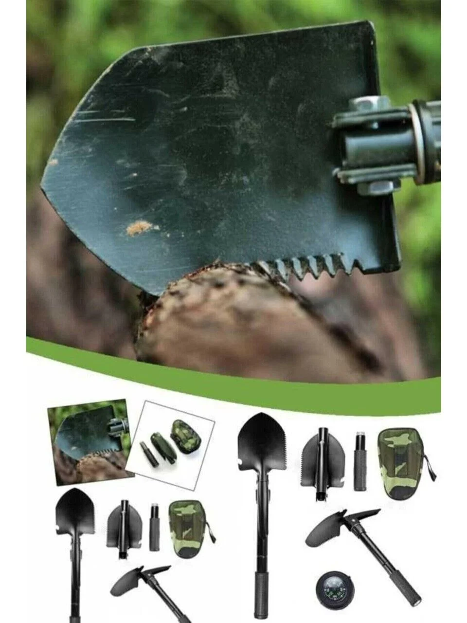 Katlanabilir Kazma Kürek Seti